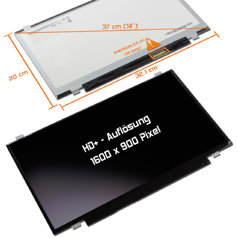 LED Display (matt) 14,0 passend für Sony Vaio VPCEA2S1R/L