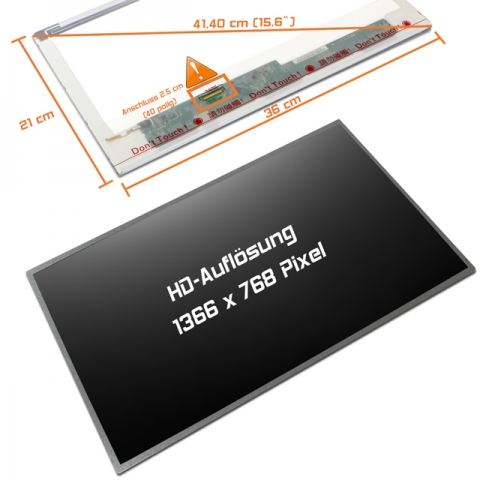 LED Display (matt) 15,6 passend für Fujitsu Lifebook AH531