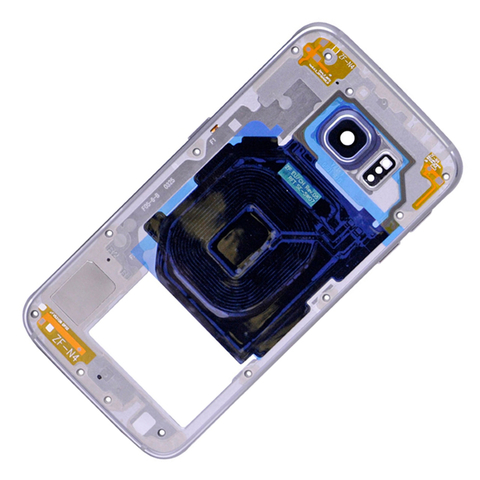 Samsung Galaxy S6 Mittel Cover/Gehäuse + Kamera Glas Schwarz SM-G920F