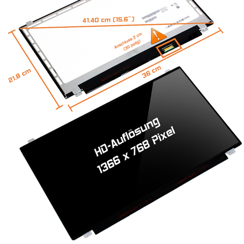 LED Display (glossy) 15,6 passend für AUO B156XW04 V.8