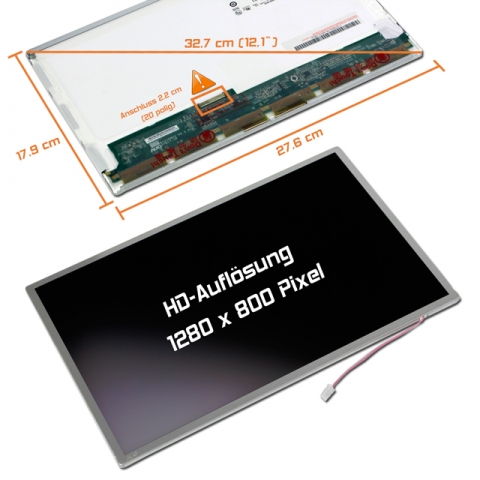 LCD Display (matt) 12,1 passend für AUO B121EW03 V.9