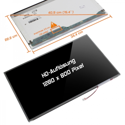 LCD Display (glossy) 15,4 passend für AUO B154EW02 V.0