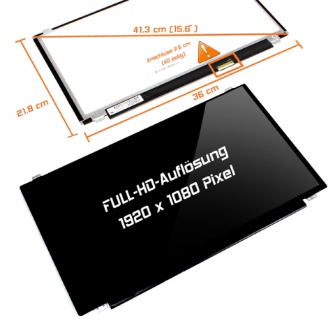 LED Display (glossy) 15,6 passend für Clevo Full HD Slimline W650SF