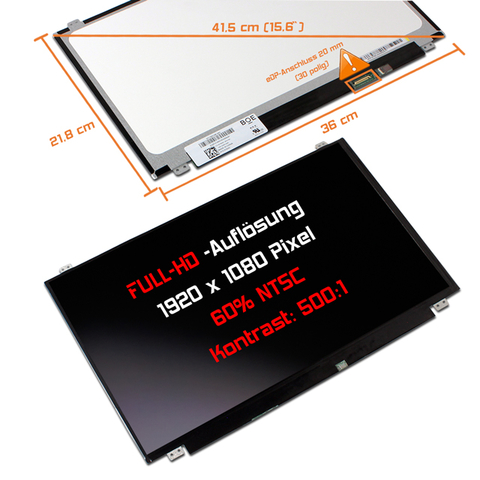 LED Display 15,6 (matt) passend für HP Omen 15-CE016NM